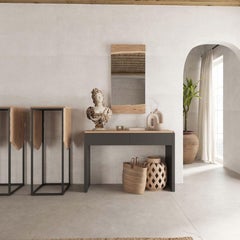 Woodland Lacquered Console Table with 2 Drawers