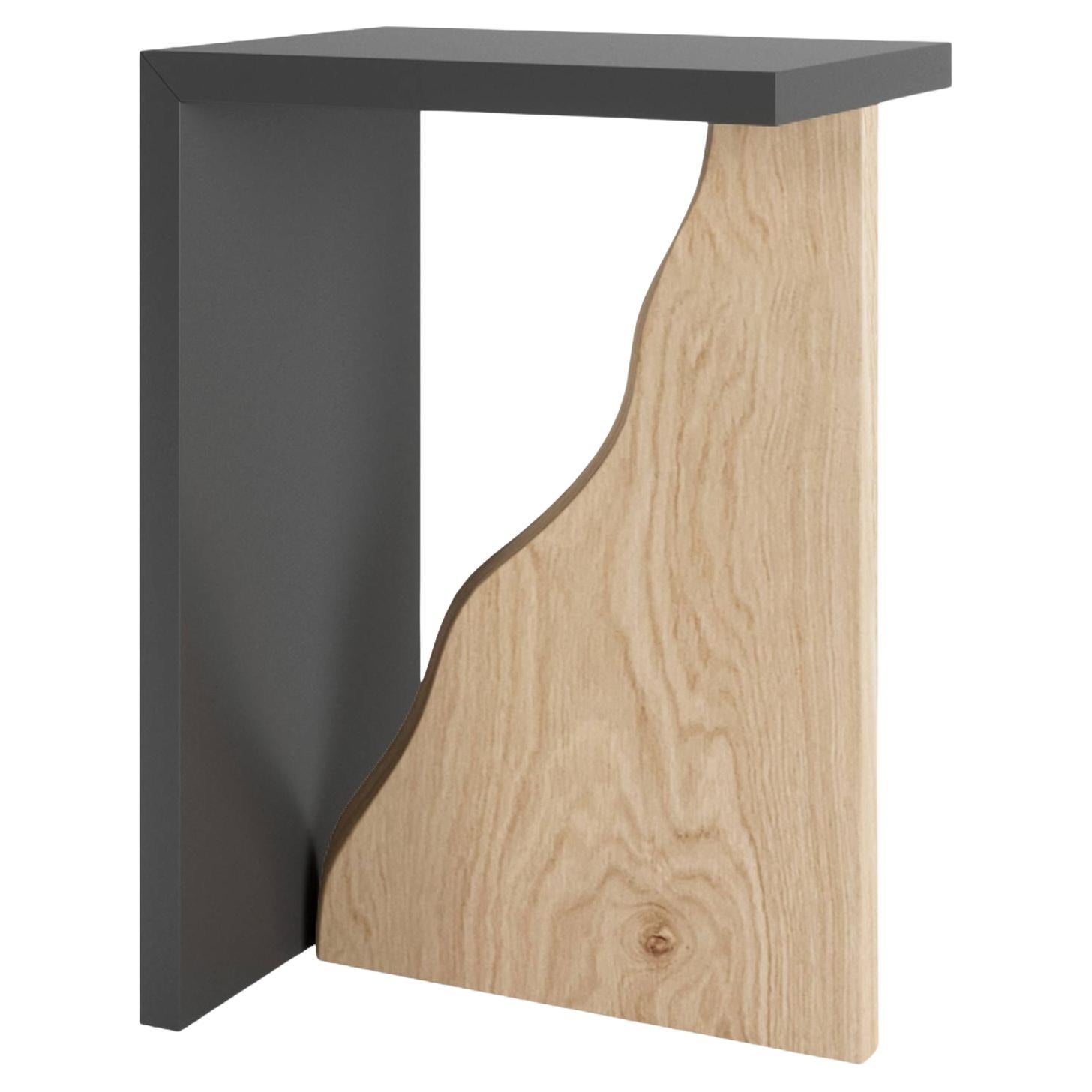 Woodland Lacquered Finishing Side Table  For Sale