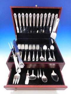 Woodlily by Frank Smith Sterling Silver Flatware Set for 12 Service 57 Pieces