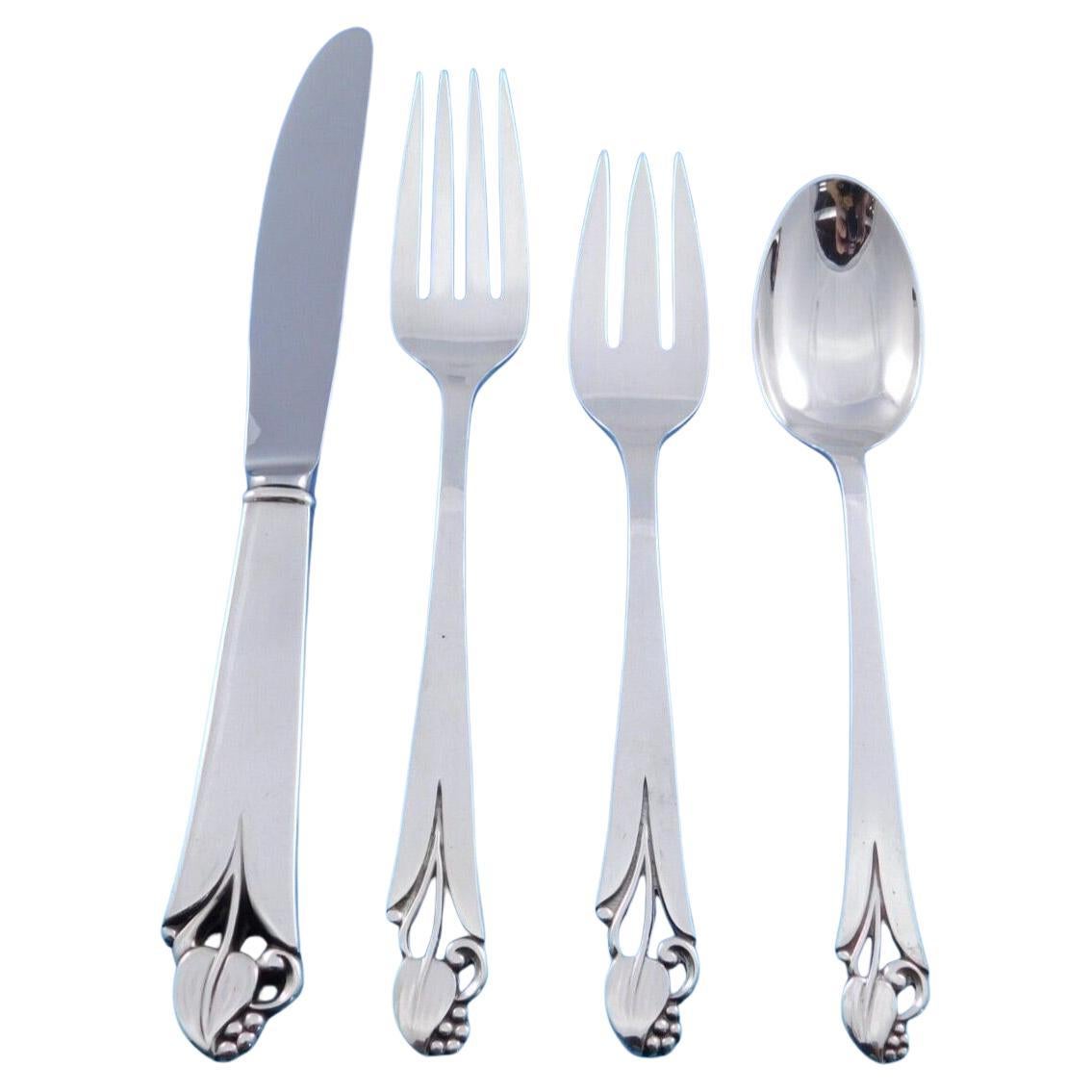 Woodlily by Frank Smith Sterling Silver Flatware Set for 8 Service 37 pieces