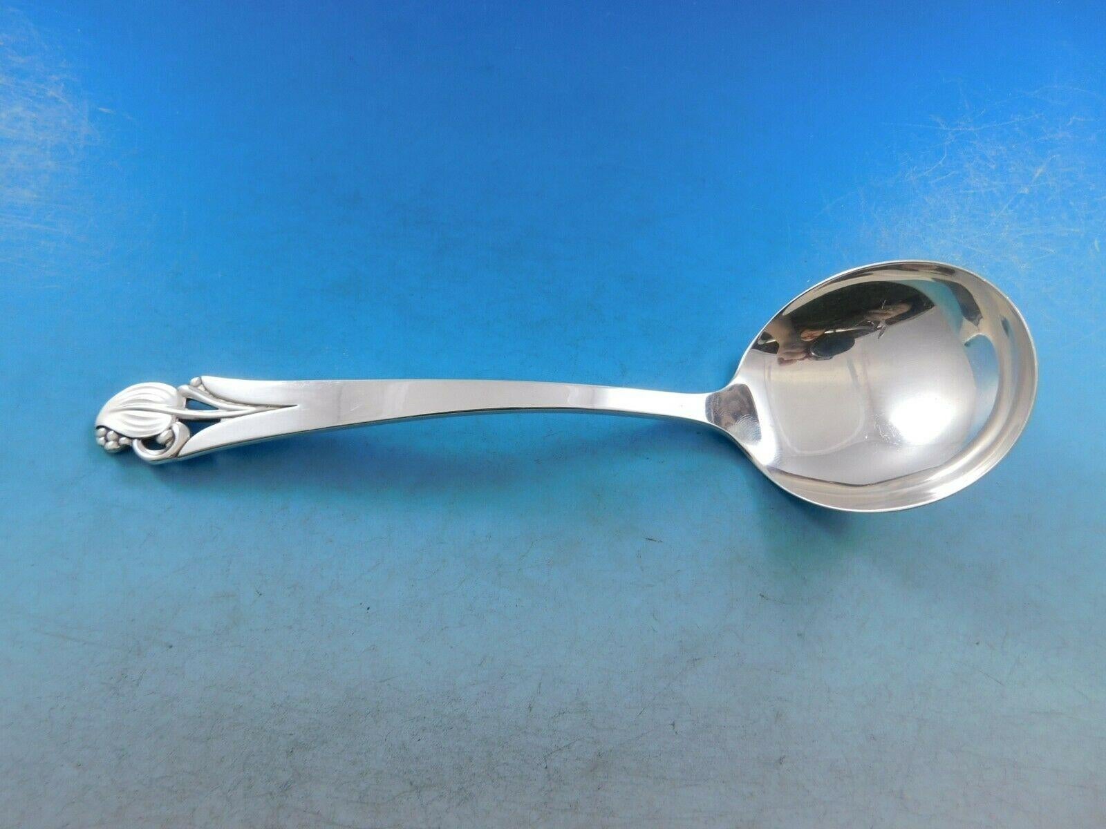 Metà XX secolo Woodlily by Frank Smith Set di posate in argento sterling per 8 persone Servizio 53 pezzi in vendita