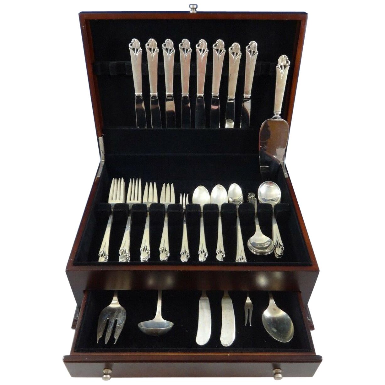 Woodlily by Frank Smith Sterling Silver Flatware Set for 8 Service 69 Pieces