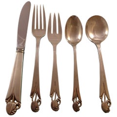 Woodlily by Frank Smith Sterling Silver Flatware Set for Eight Service 40 Pieces