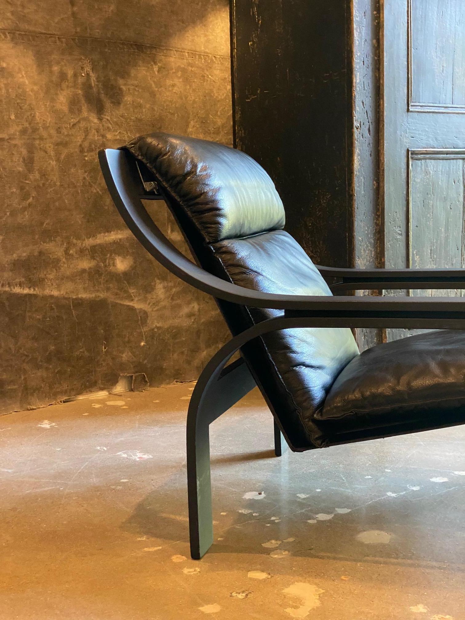 Italian Woodline Chair by Marco Zanuso, Italy, 1970's For Sale