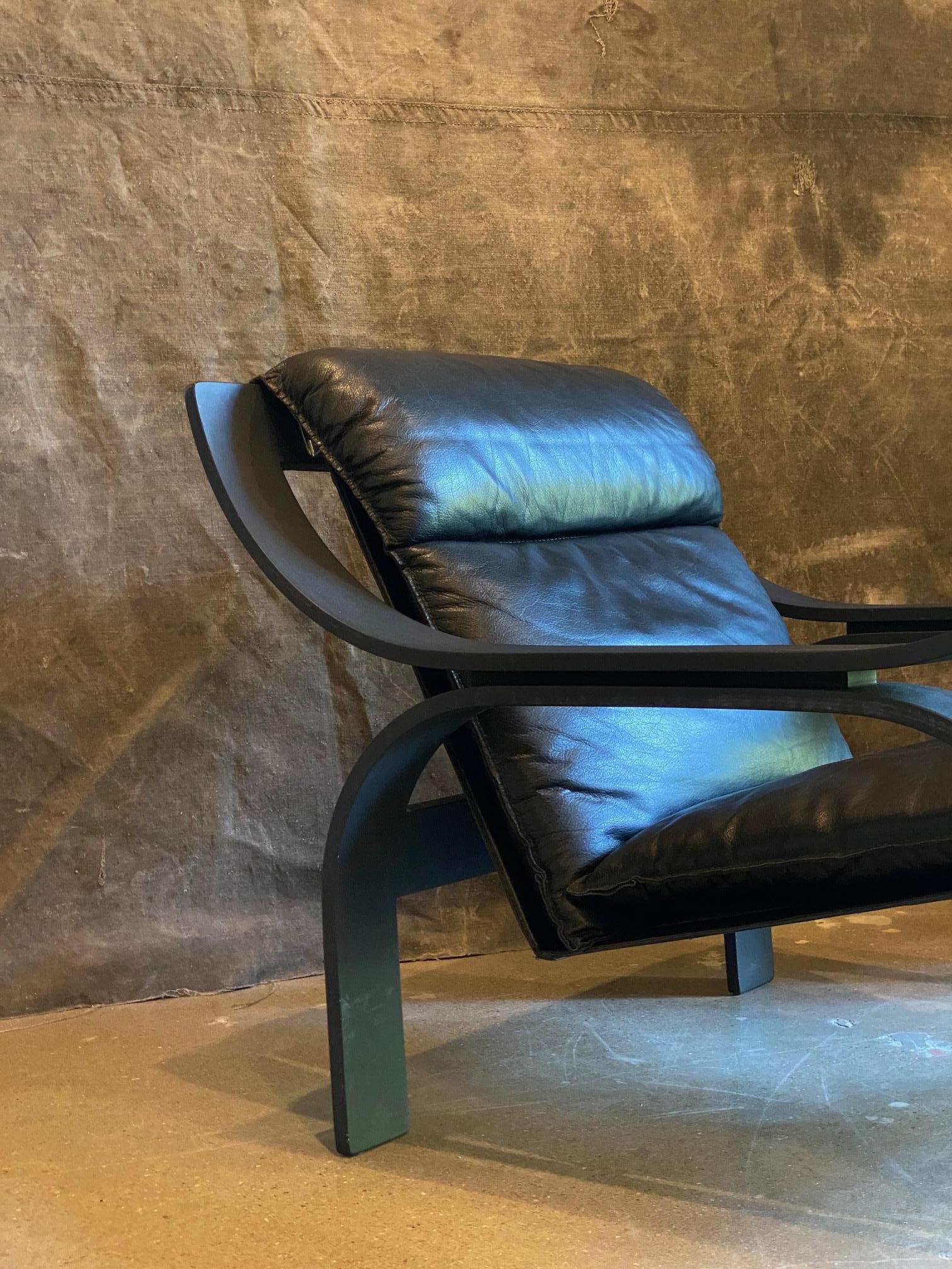Woodline Chair by Marco Zanuso, Italy, 1970's In Good Condition For Sale In Austin, TX
