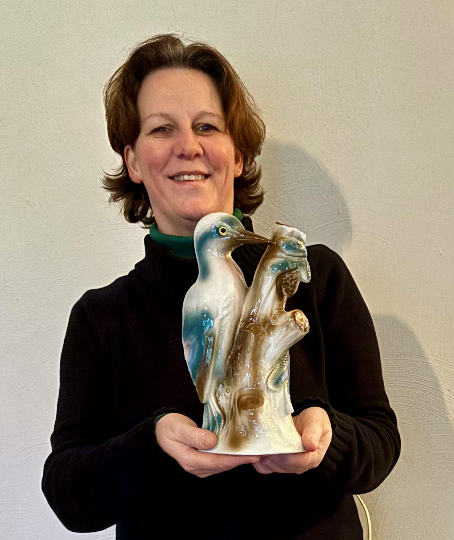Woodpecker Perfume Lamp, Germany, 1930s For Sale 10