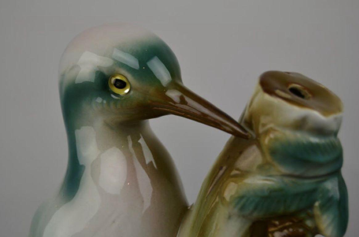 Art Deco Woodpecker Perfume Lamp, Germany, 1930s For Sale