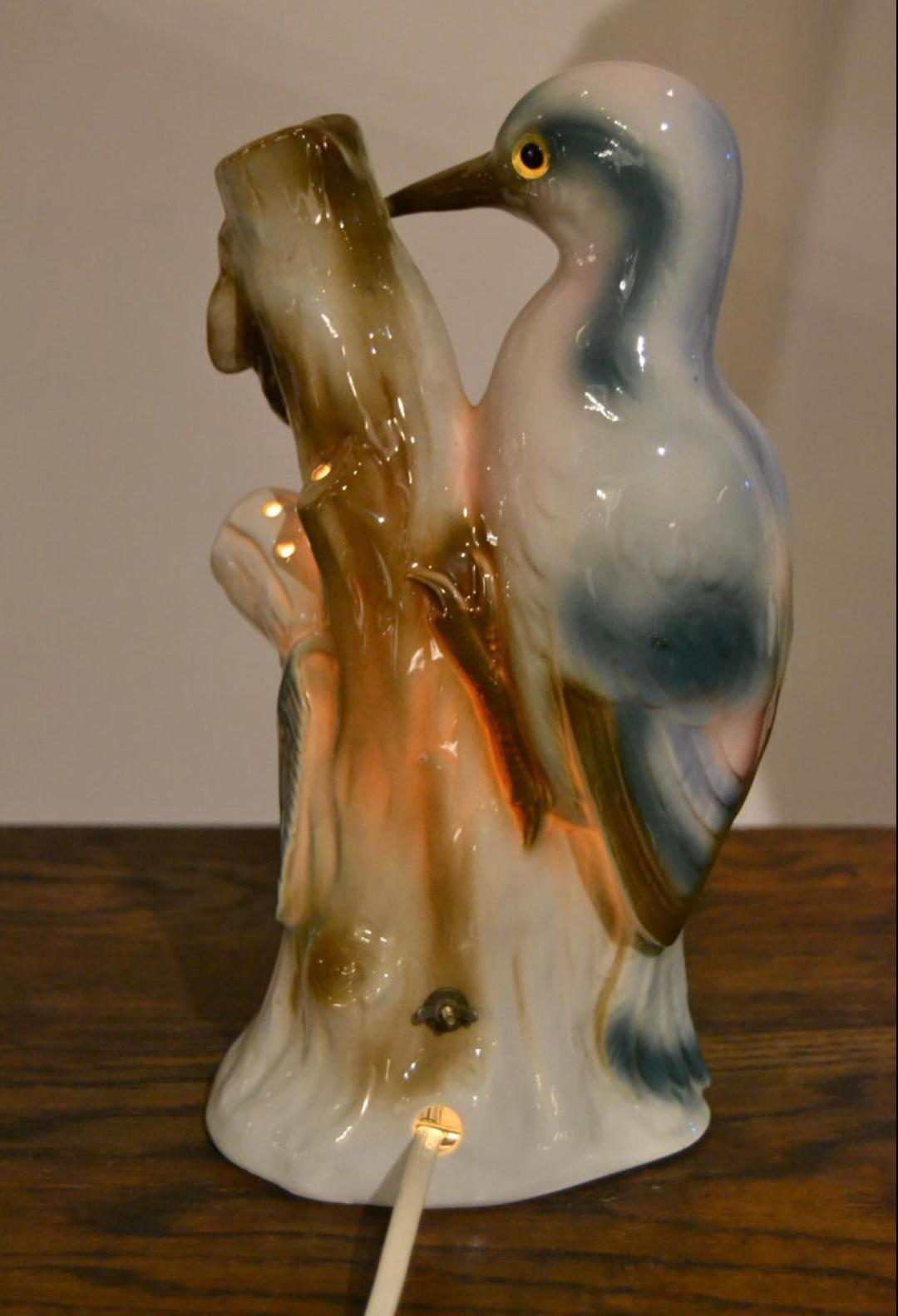 Woodpecker Perfume Lamp, Germany, 1930s For Sale 3