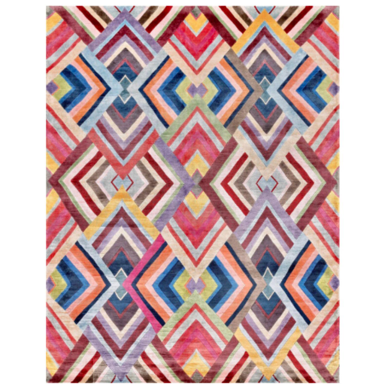 WOODSTOCK 200 Rug by Illulian
Dimensions: D300 x H200 cm 
Materials: Silk 100%
Variations available and prices may vary according to materials and sizes. Please contact us.

Illulian, historic and prestigious rug company brand, internationally