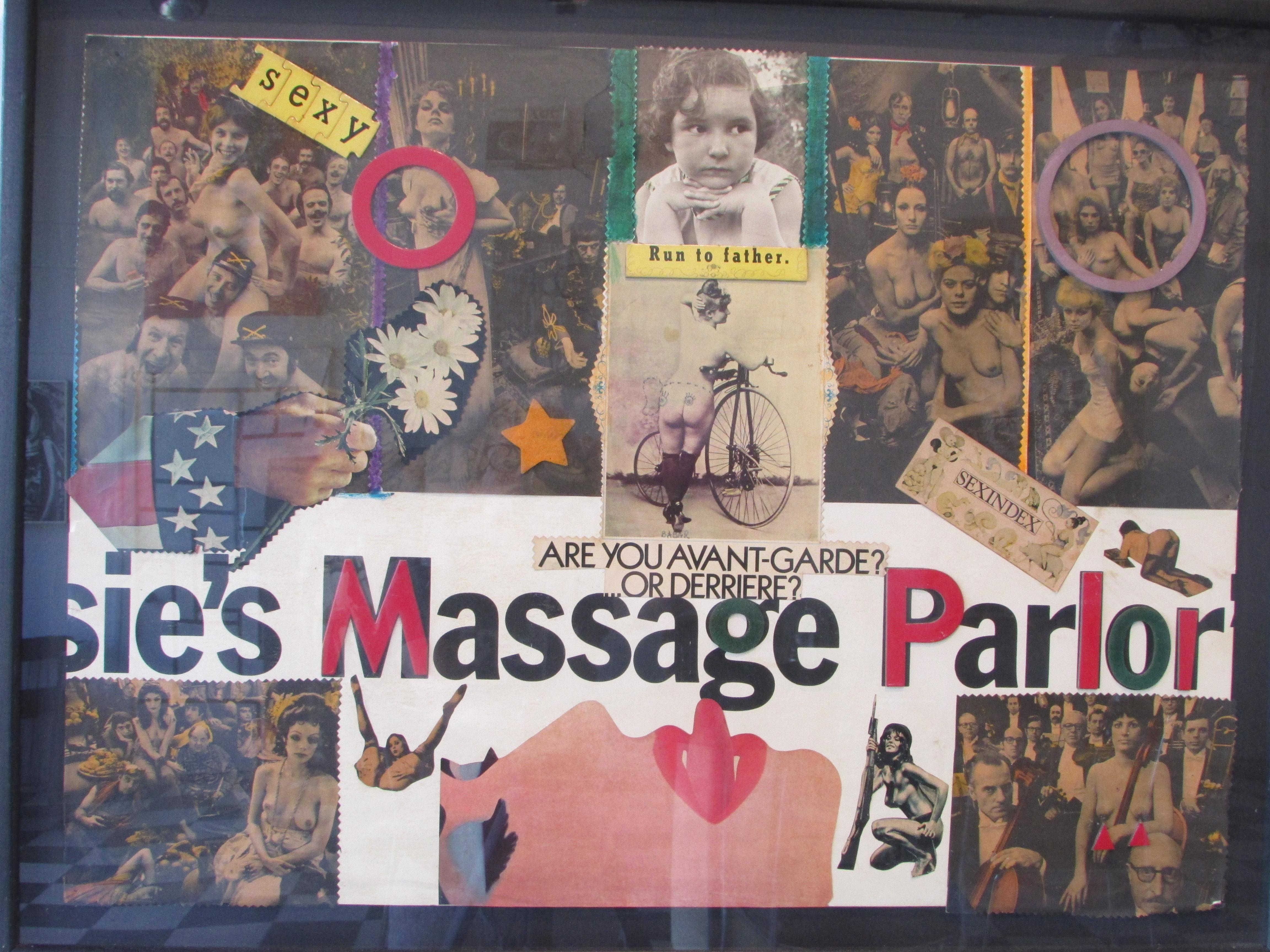 American Woodstock Era Titillating Avant-Garde Collage Assemblage For Sale