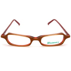 Lunettes de soleil vintage en bois avec cadre en cran de corne