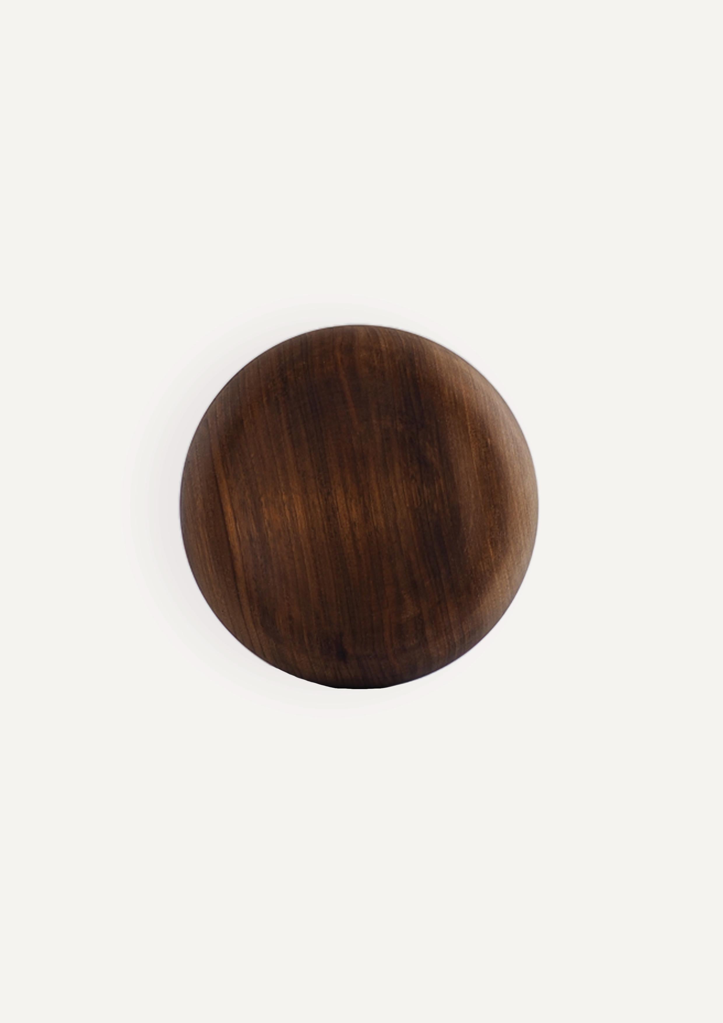 Walnut Large bowl, walnut wood, woodturning, handmade in France, OROS Editions  For Sale
