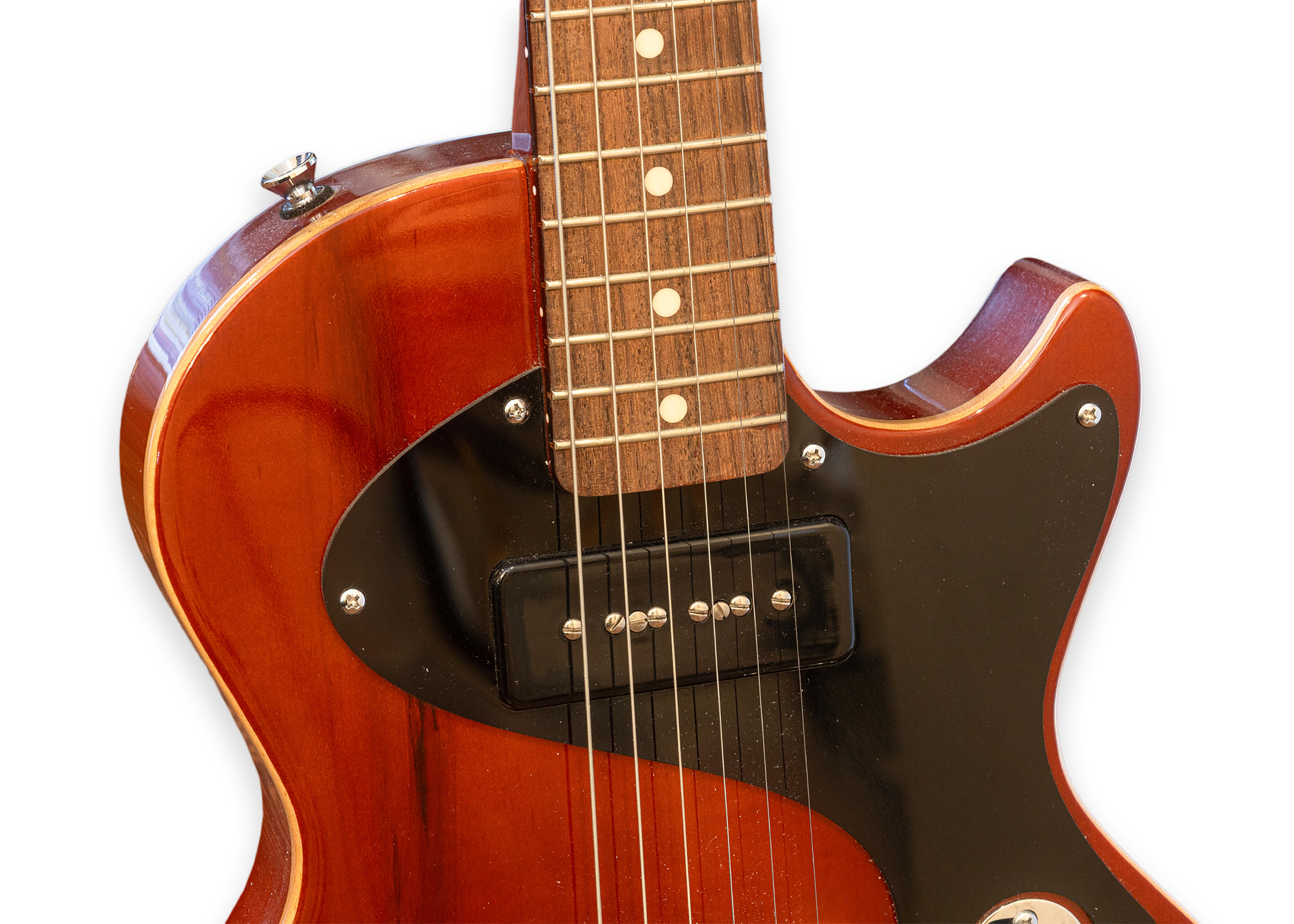 Contemporary Woodward Custom Guitar Co.-Handcrafted Electric Guitar (Built 1910/Rebuilt 2017) For Sale
