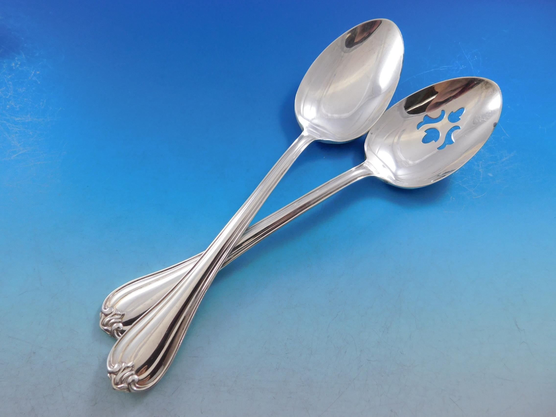 Ensemble de couverts en argent sterling pour 8 personnes 44 pièces Woodwind par Reed & Barton en vente 1