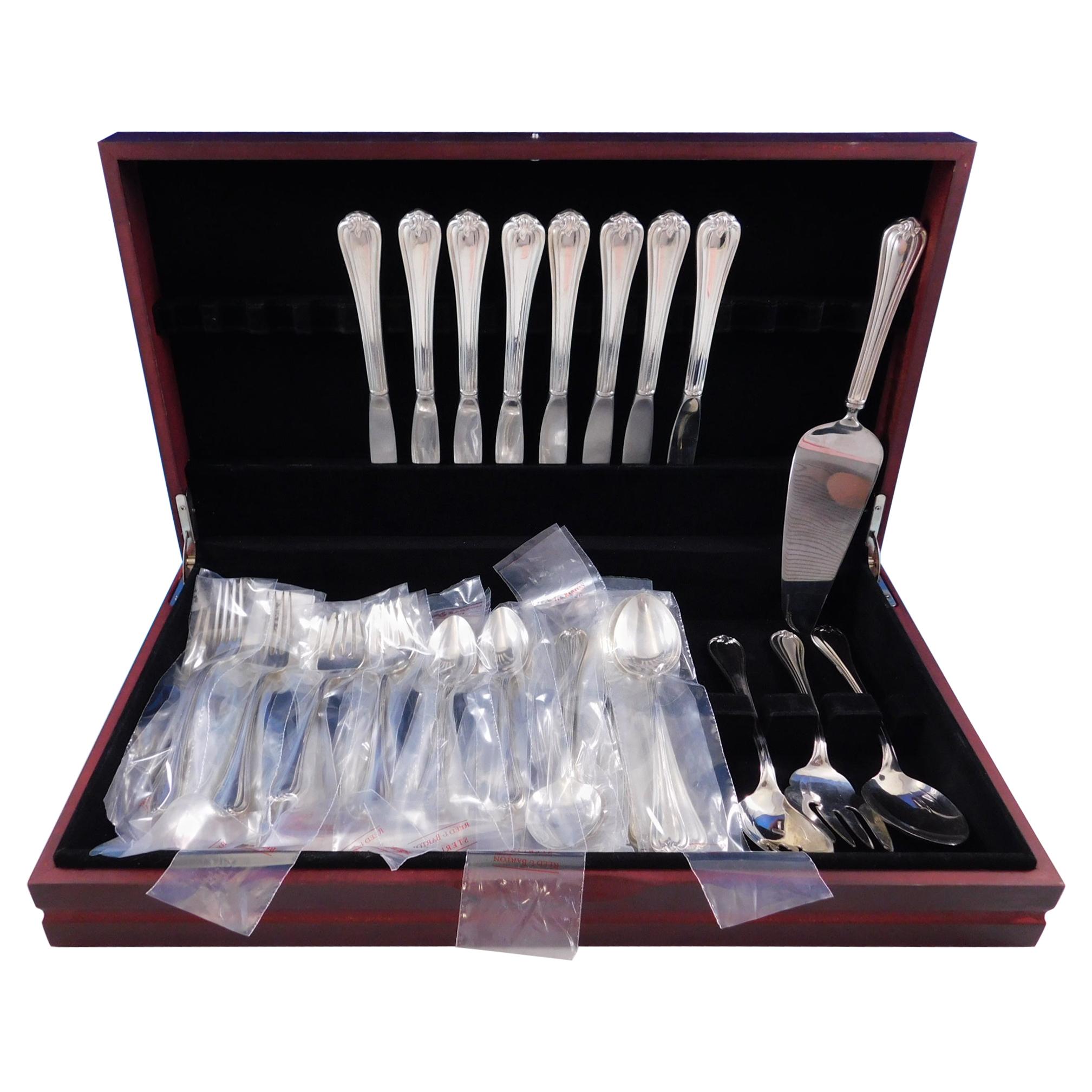 Woodwind by Reed & Barton Sterling Silver Flatware Set for 8 Service 44 Pieces