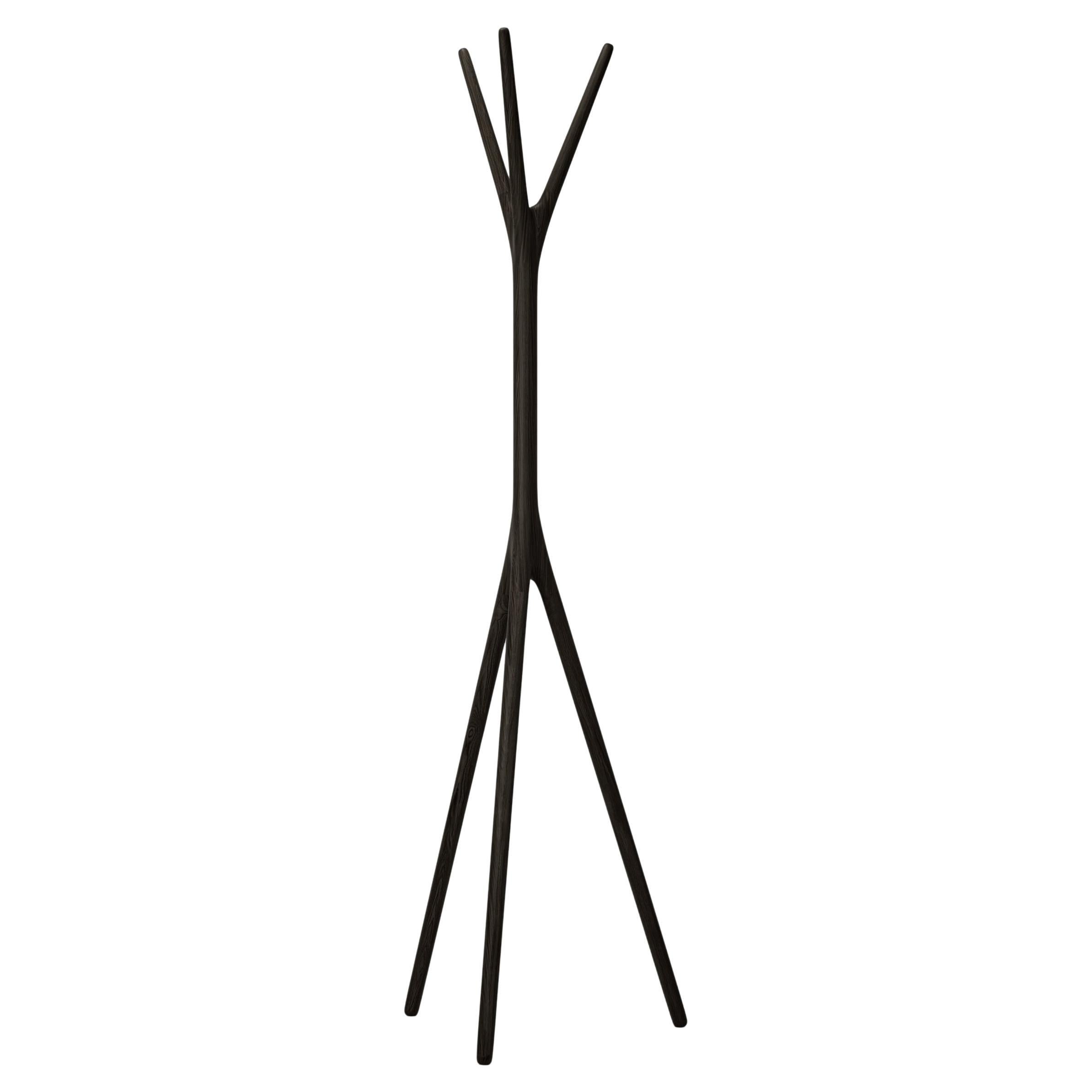 Woody Coat hanger - Black Stained Oak