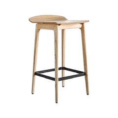 Natural Wood Kitchen Bar Stool Molteni&C by Francesco Meda - made in Italy