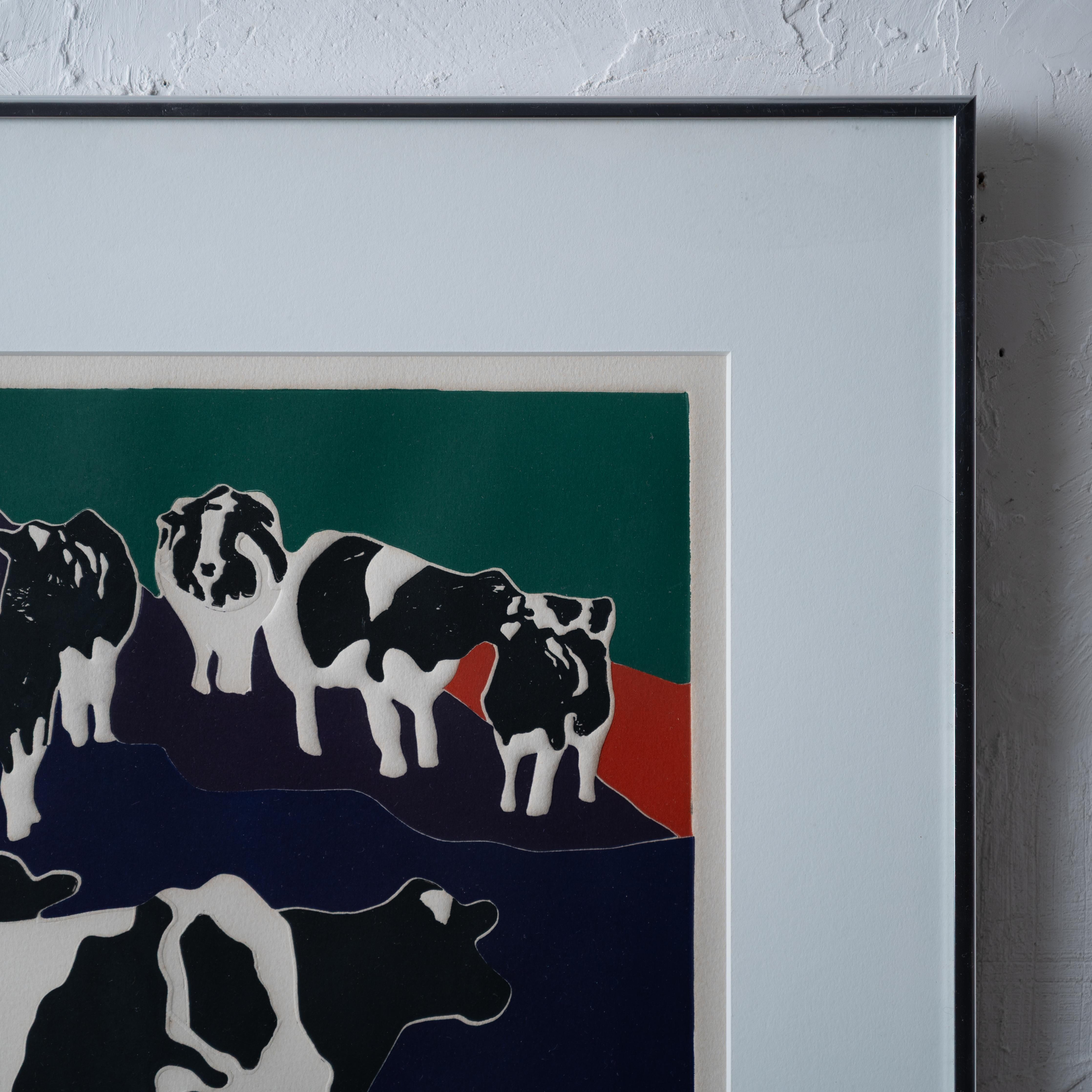 Woody Jackson Ben Jerry's Holstein-Kühe Lithographie im Zustand „Gut“ im Angebot in Savannah, GA