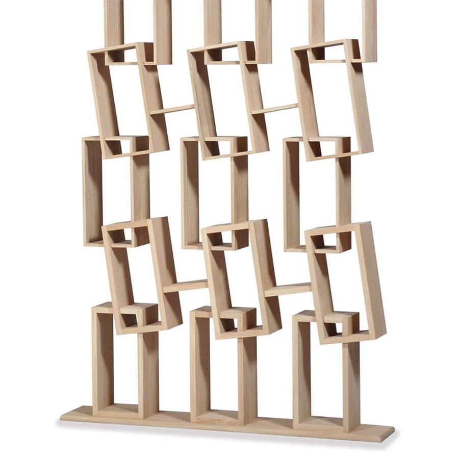 Francese Libreria tripla Woody Oak in vendita