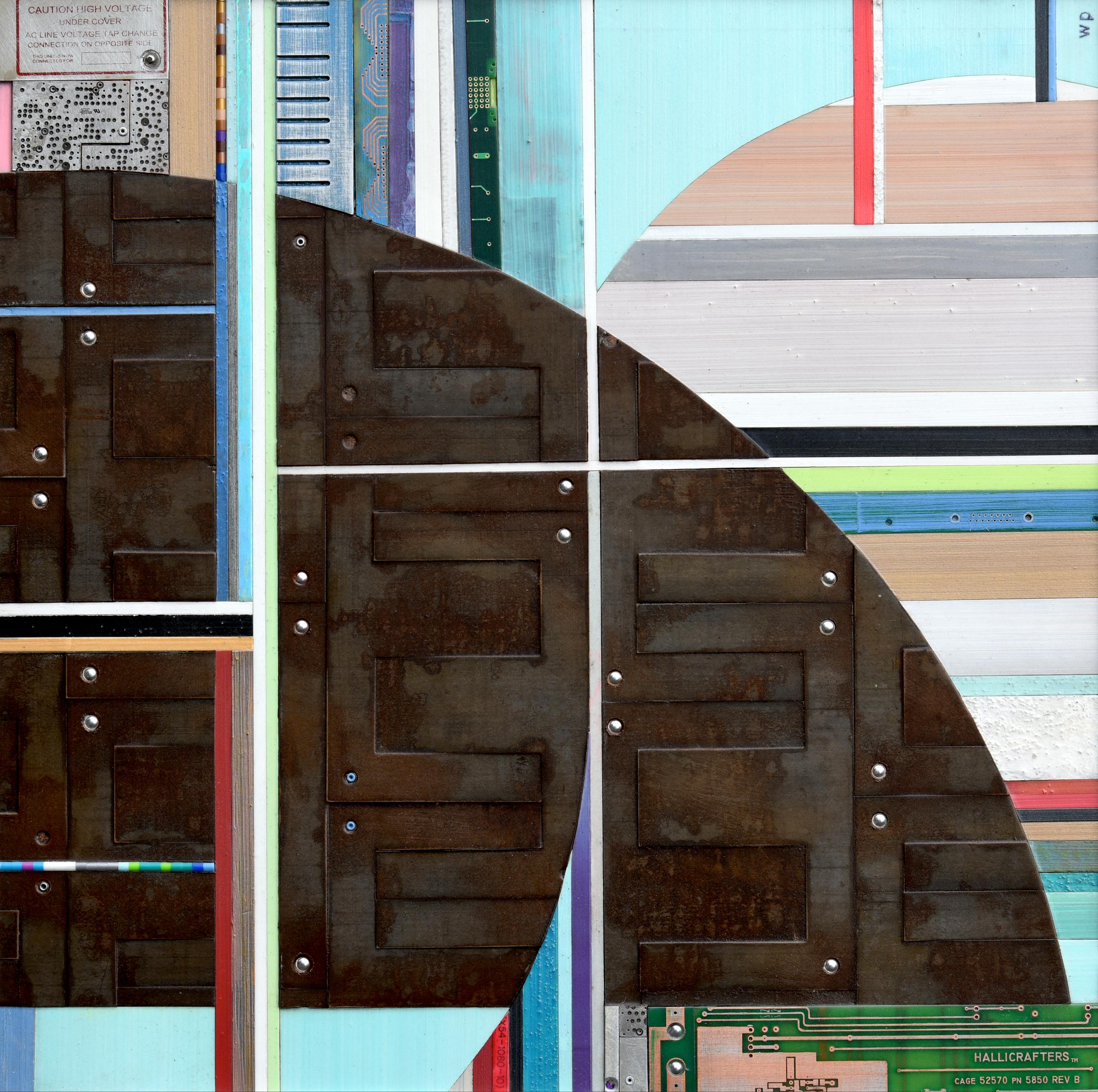 Woody Patterson Abstract Painting - Borderline No. 2 Mixed Media Painting, Abstract Style, 2010s, New