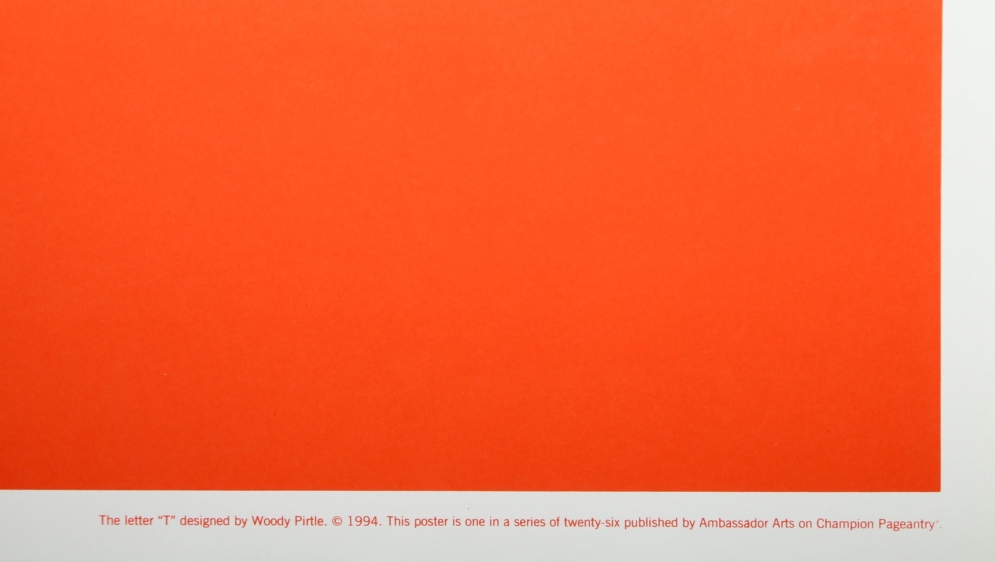 The Letter T, Pop Art Screenprint by Woody Pirtle For Sale 2