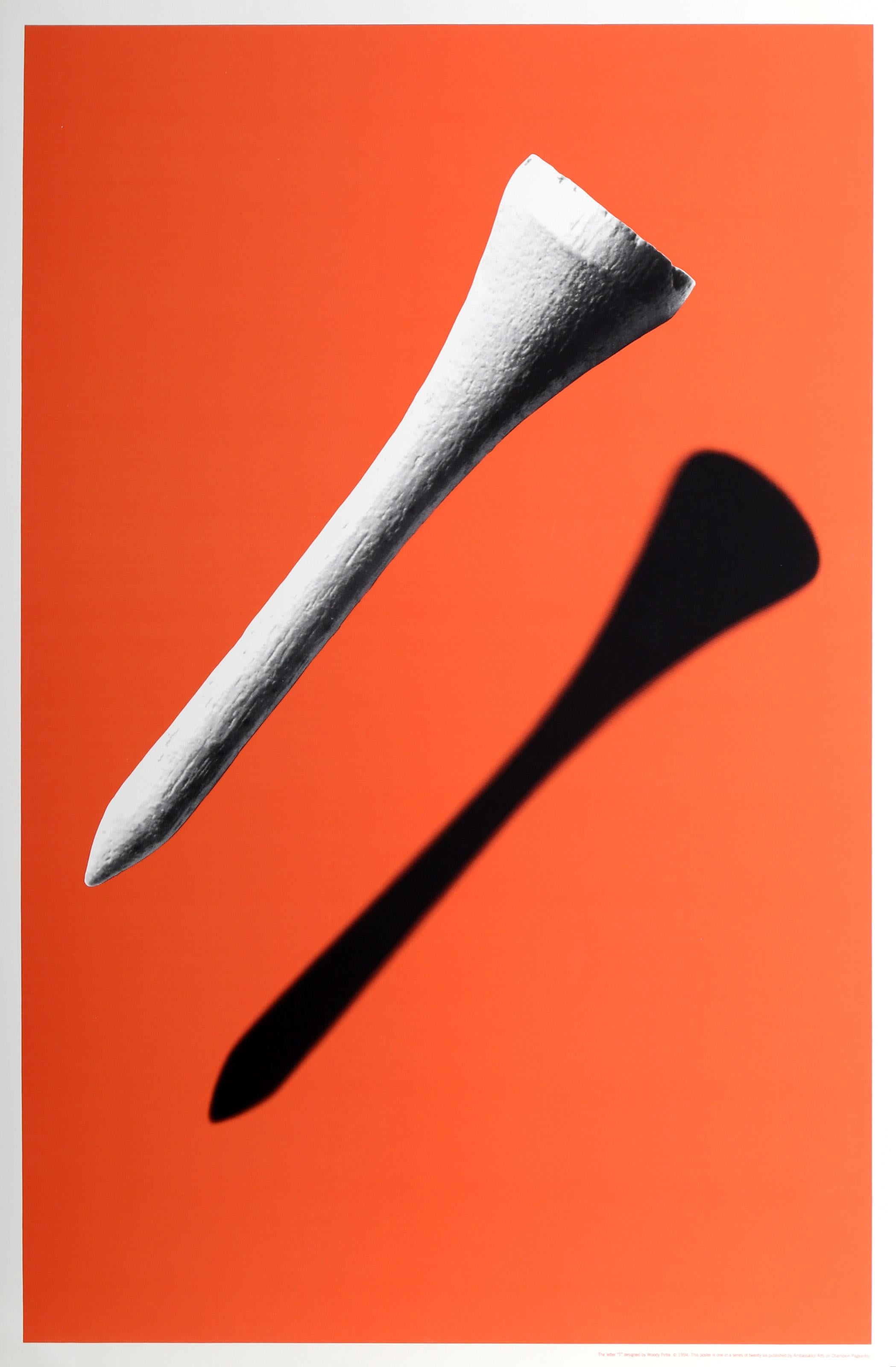 The Letter T, Pop Art Screenprint by Woody Pirtle