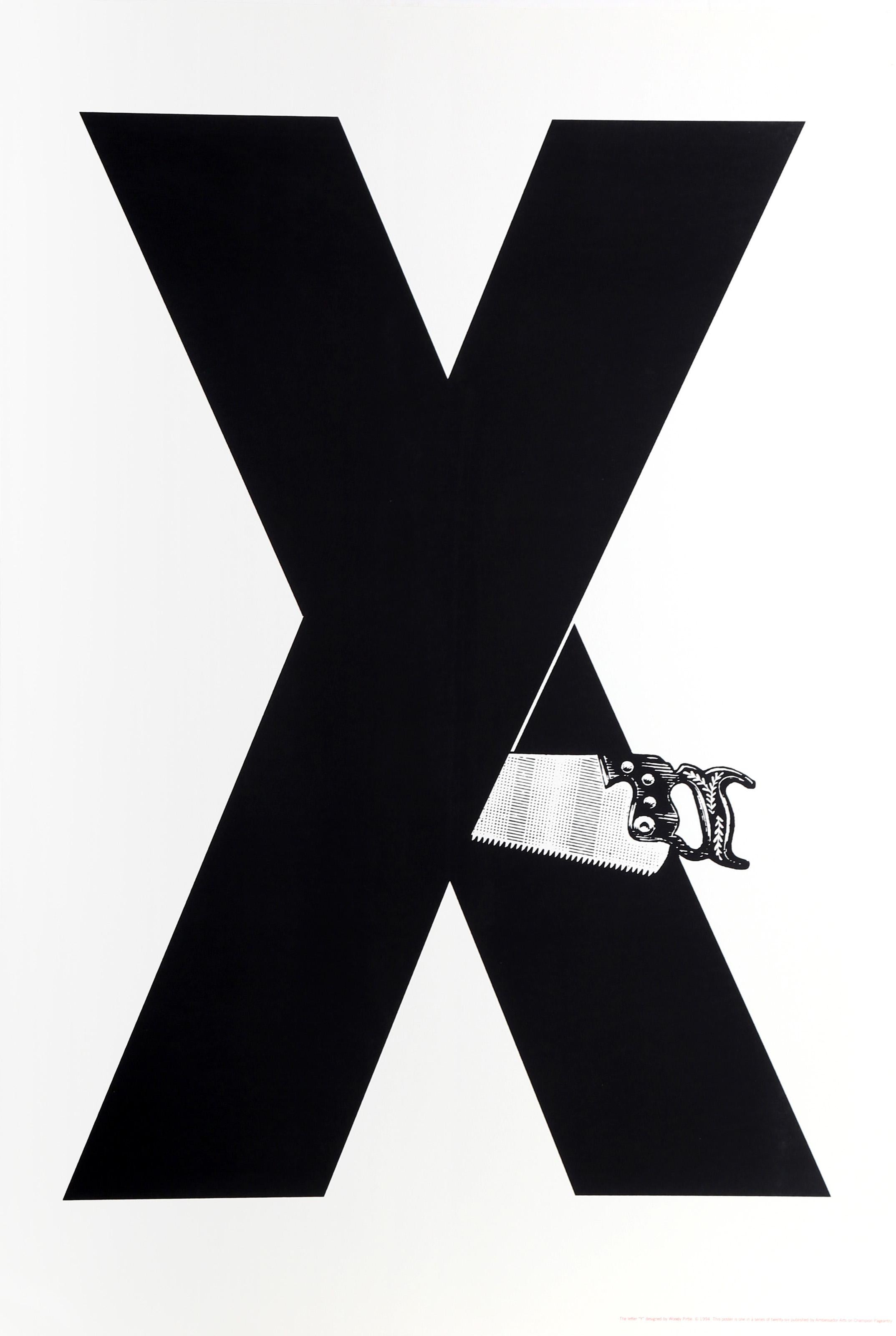 The Letter Y, Pop Art Screenprint by Woody Pirtle