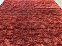 Enrejado de lana y seda por toda la superficie Diseño Paquistaní