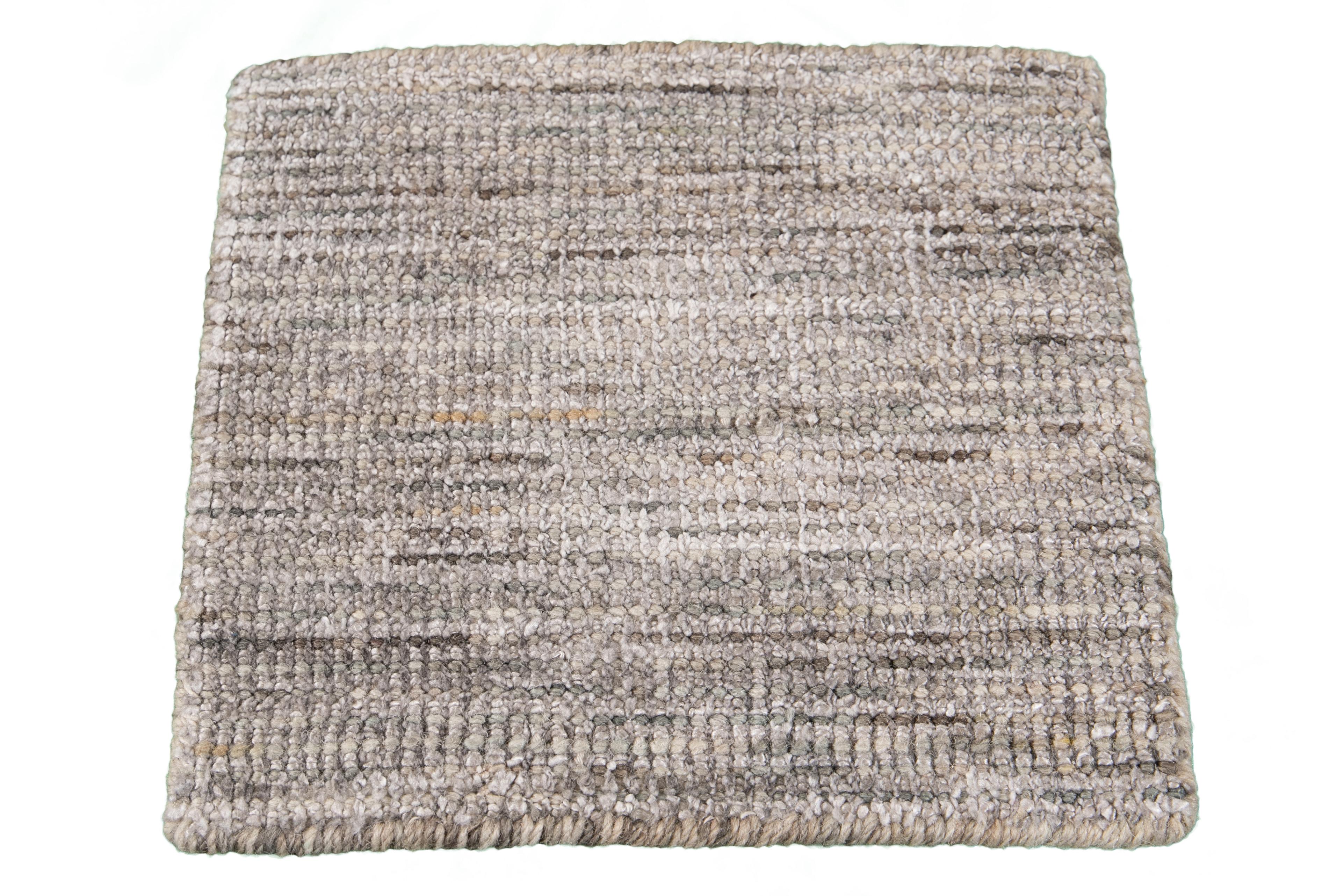 Moderno Tappeto personalizzato Boho in lana e seta in vendita