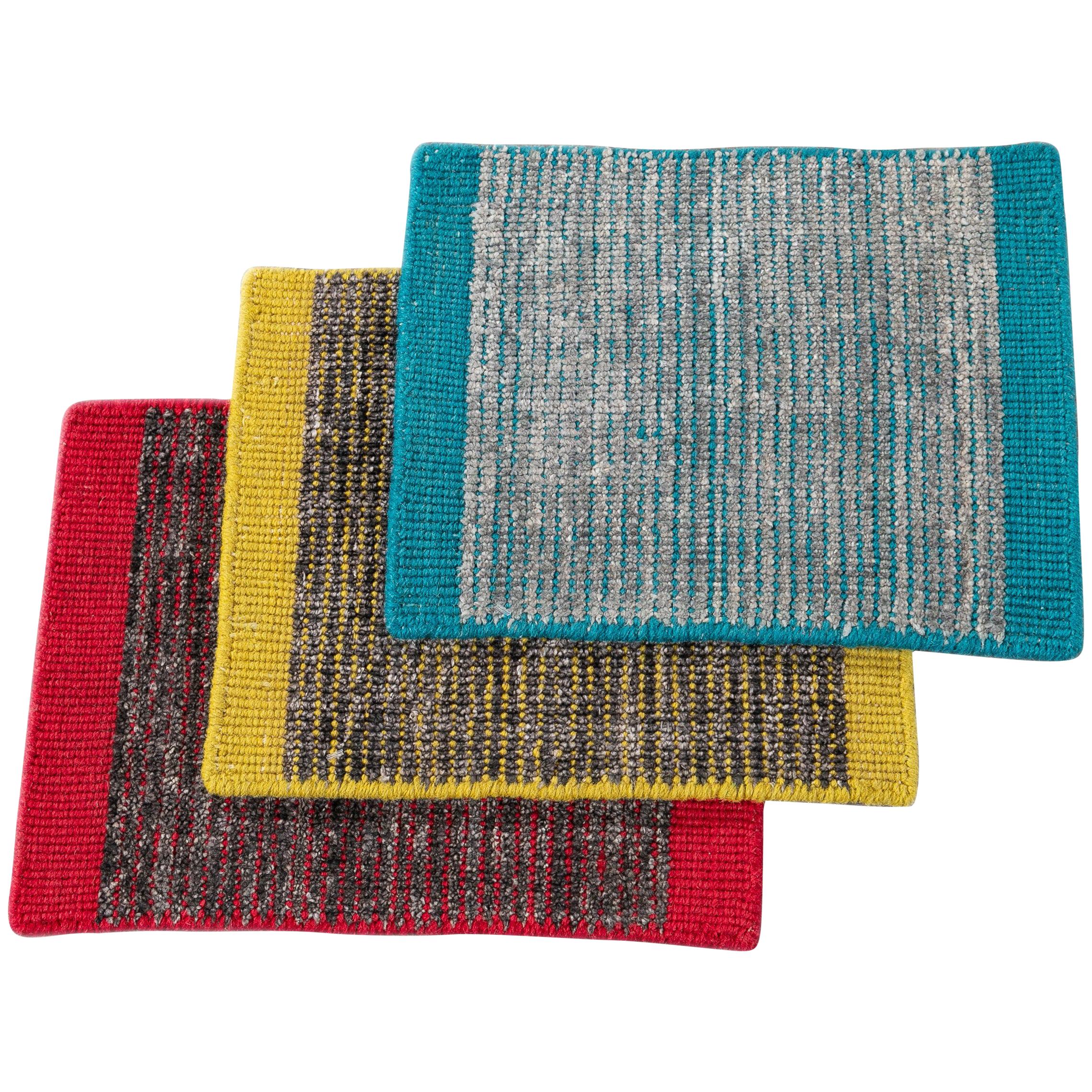 Wool and Silk Boho Custom Rug Samples