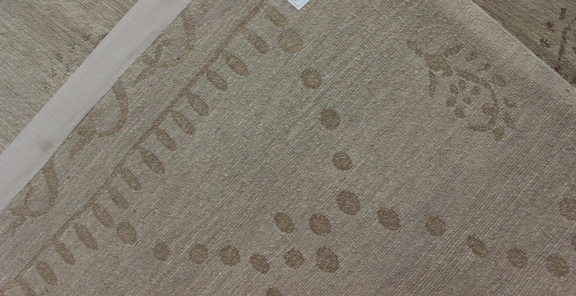 Wool and Silk Modern Tibetan Rug by Keivan Woven Arts 7