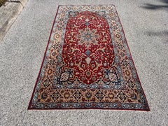 Wool And Silk Persian Isfahan Rug