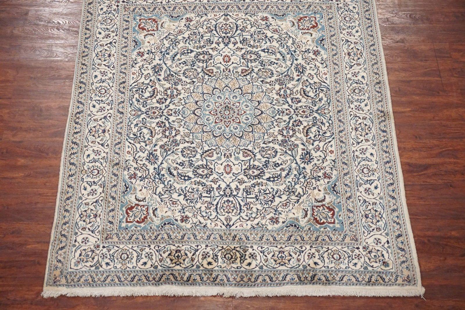 Other Wool and Silk Persian Naein For Sale