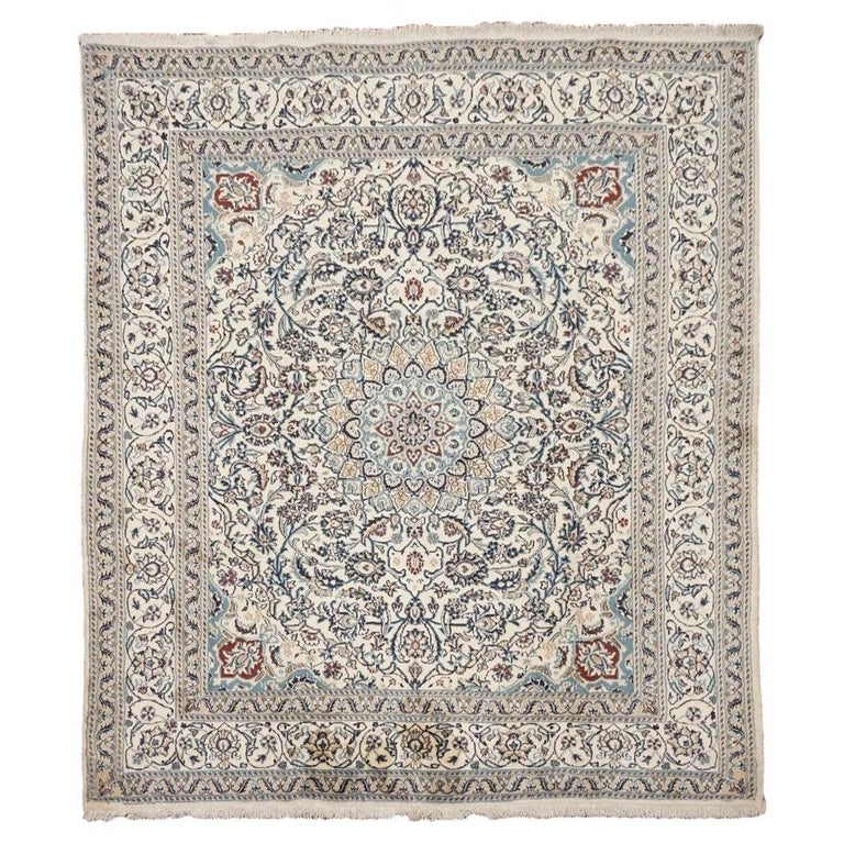 Wool and Silk Persian Naein For Sale at 1stDibs