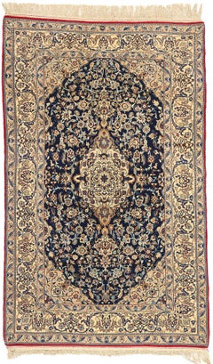 1950's Vintage Persian Tudeshk Nain Carpet