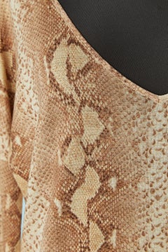 Wool and silk sweater with snake print CHRISTIAN DIOR