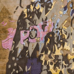 Wool and Silk Tapestry "POP" design by Marco Grassi for Officina della Scala