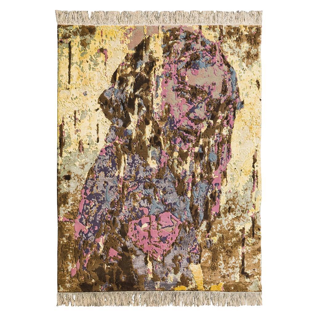 Wool and Silk Tapestry "SUPER" design by Marco Grassi for Officina della Scala For Sale