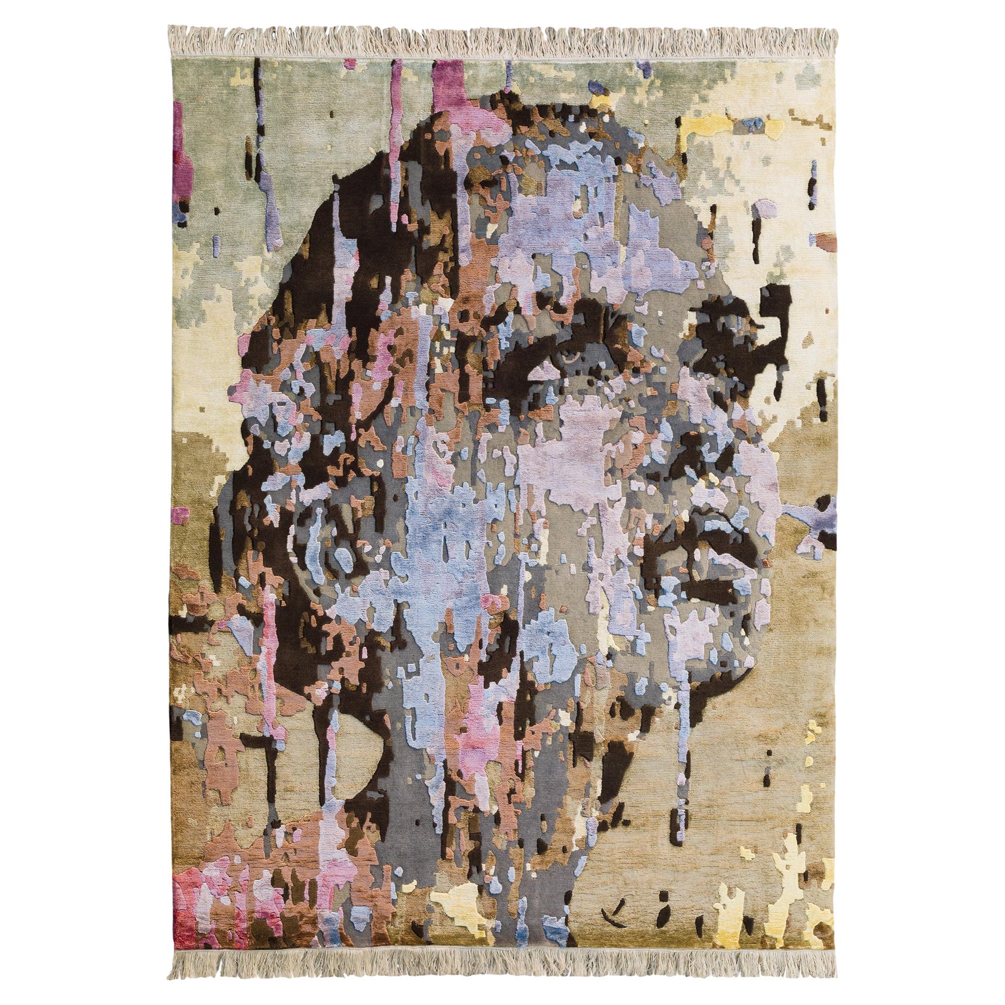 Wool and Silk Tapestry "SUSY" design by Marco Grassi for Officina della Scala For Sale