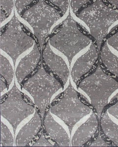 Keivan Woven arts Modern Nepalese Rug in Wool and Silk