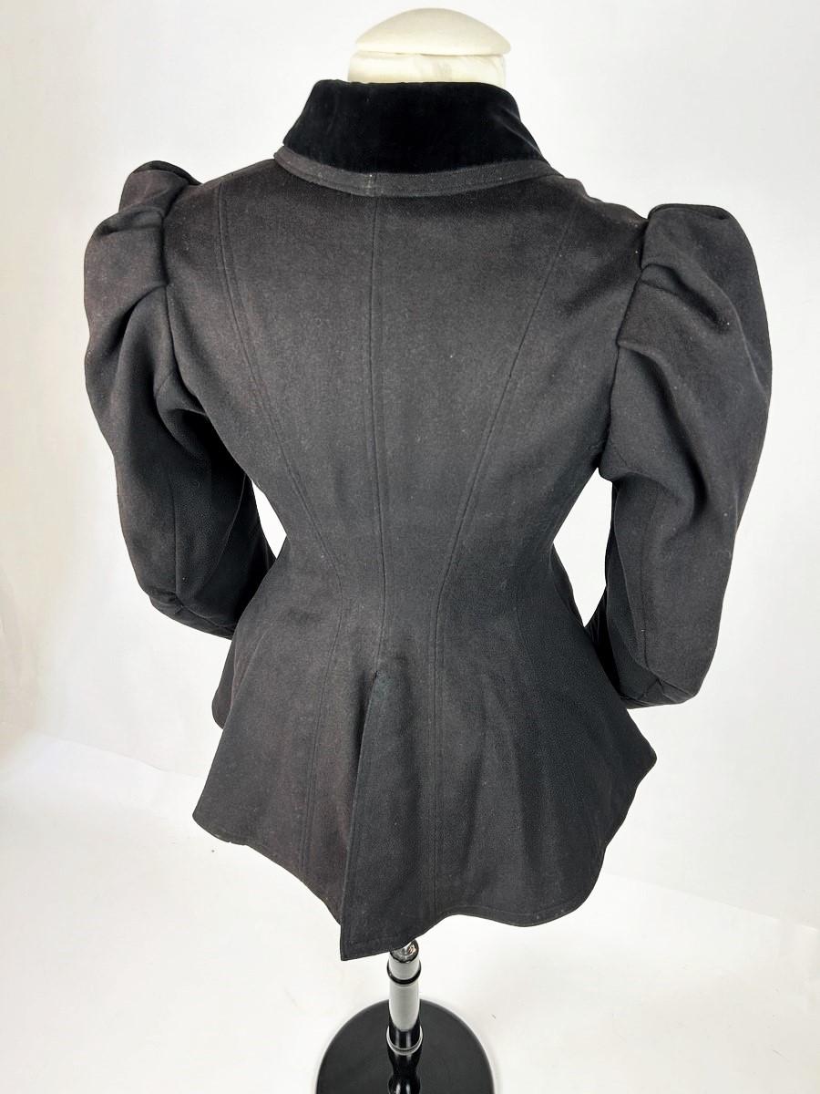 Women's or Men's Wool And Velvet Cloth Amazon Jacket - France Circa 1895-1905