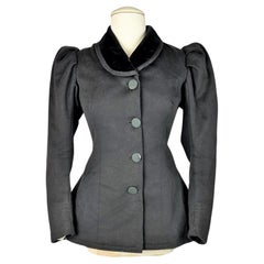Wool And Velvet Cloth Amazon Jacket - France Circa 1895-1905