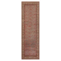 Wool Antique Circa-1900 Pomegranate Vine Khotan Runner