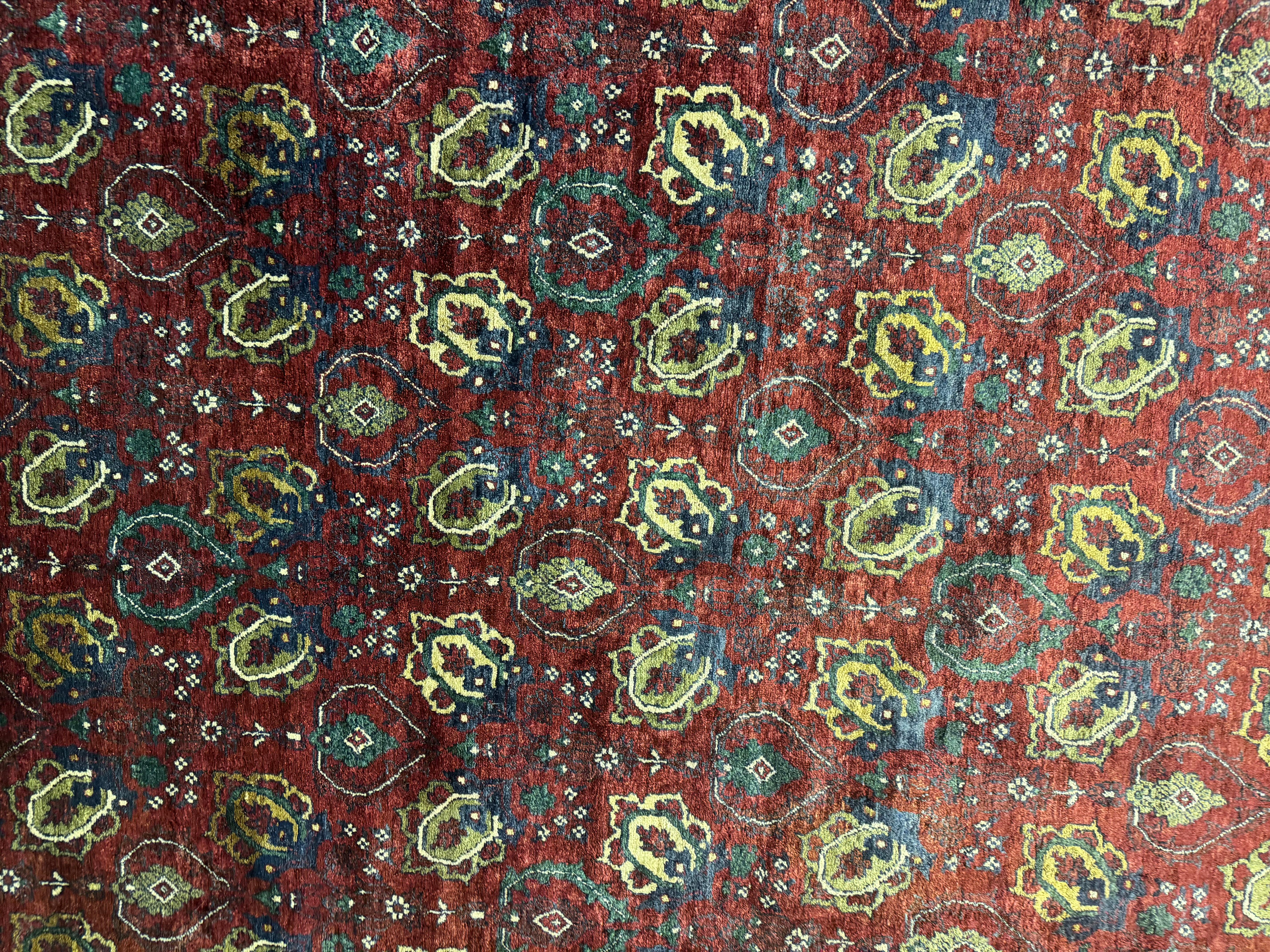 Vegetable Dyed Wool Area Oriental Rug Handmade Red Living Room Carpet, Large Livingroom Rug For Sale