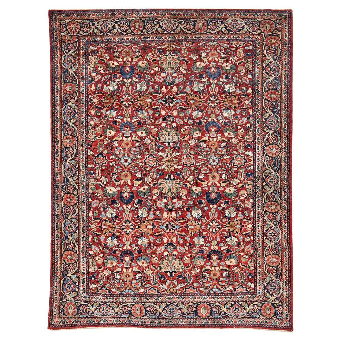 Wool Area Oriental Rug Handmade Rust Living Room Carpet, Large Livingroom Rug