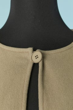 Wool cape with black cotton lining Saint Laurent Rive Gauche