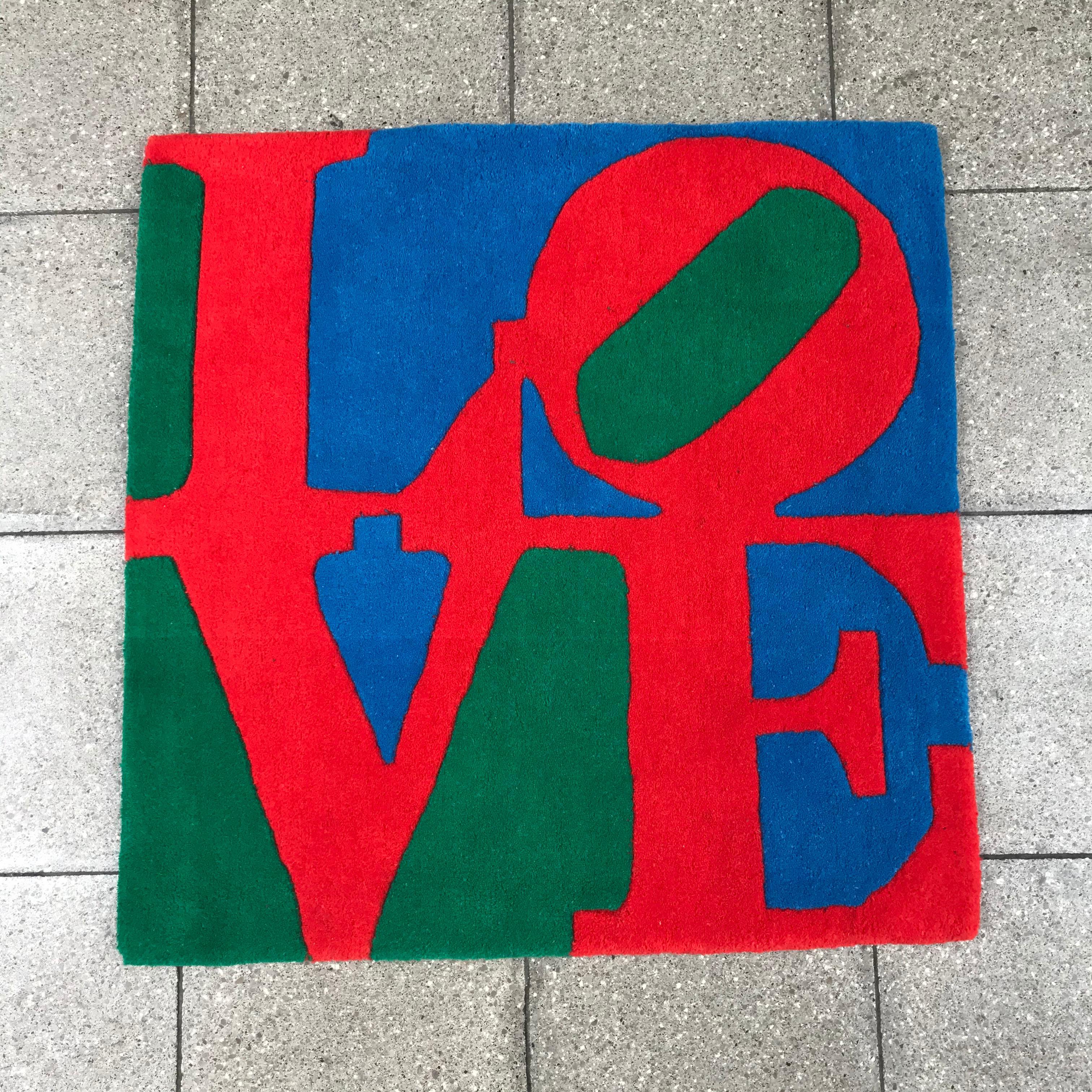 robert indiana love carpet