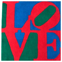 Wool Carpet "Love" by Robert Indiana 