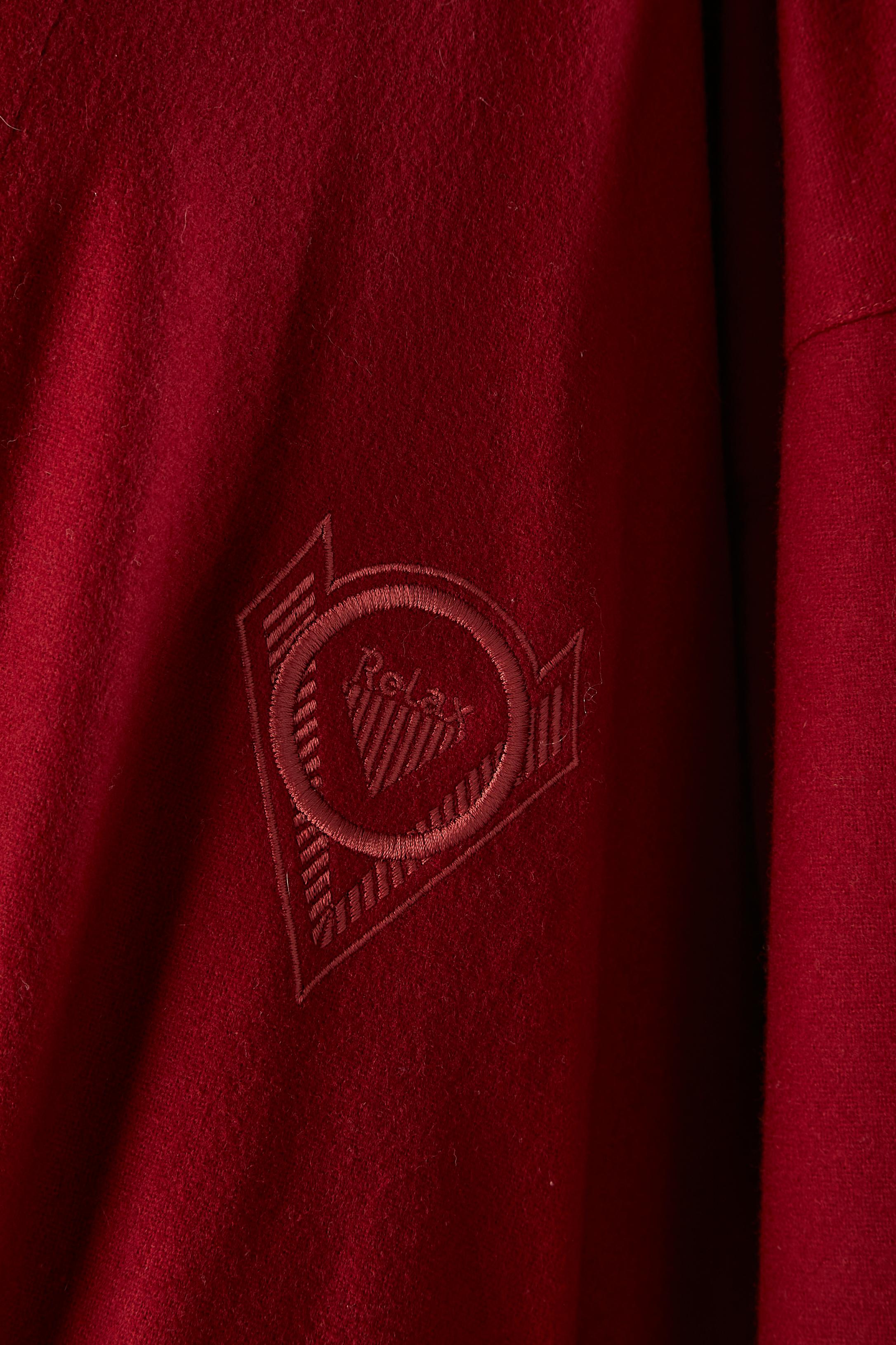Burgunderroter Robe Gianni Versace Herrenmantel aus Wolle und Kaschmir  (Rot) im Angebot