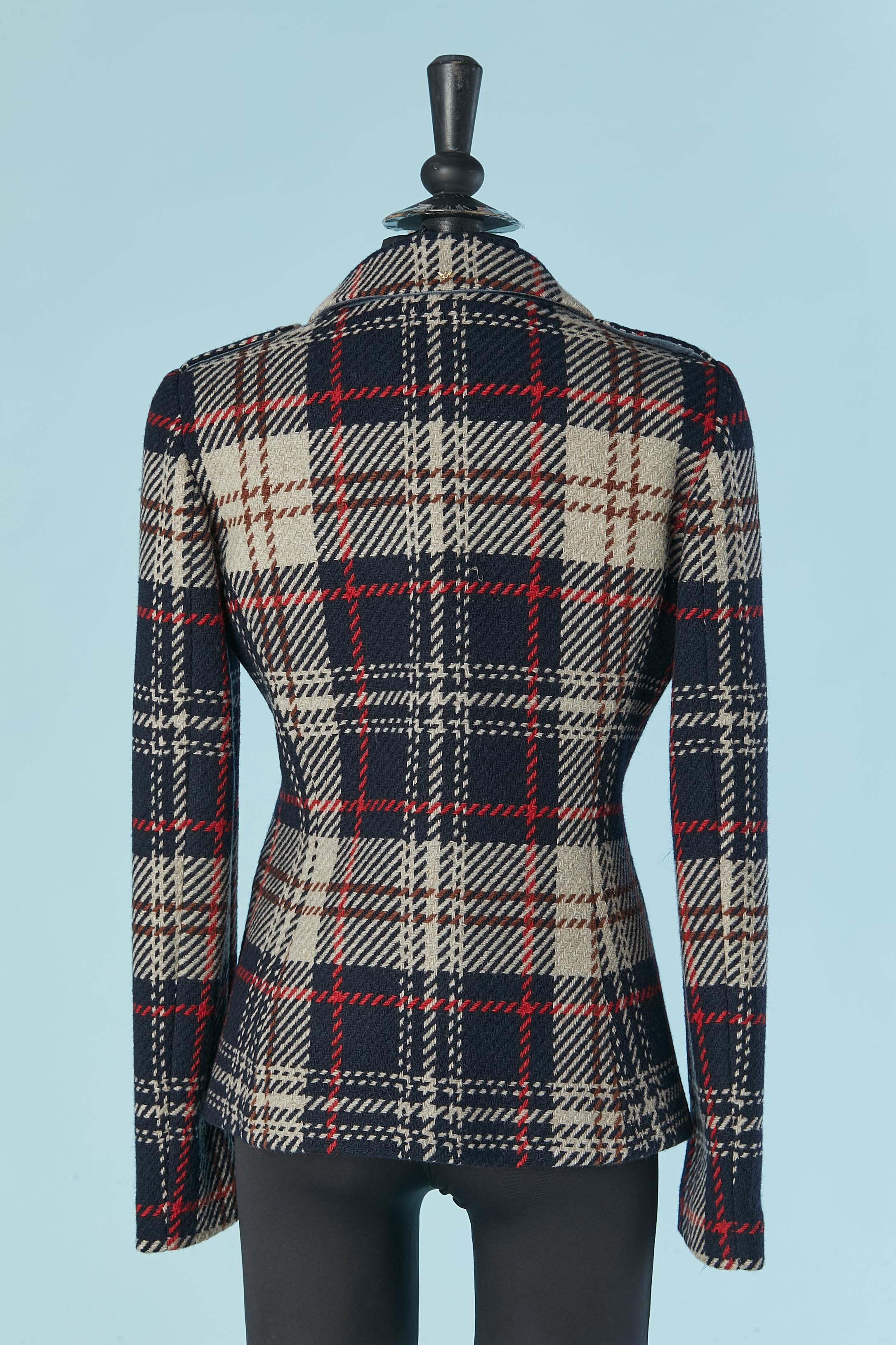 Wool check single breasted jacket ARMANI JEANS For Sale 2